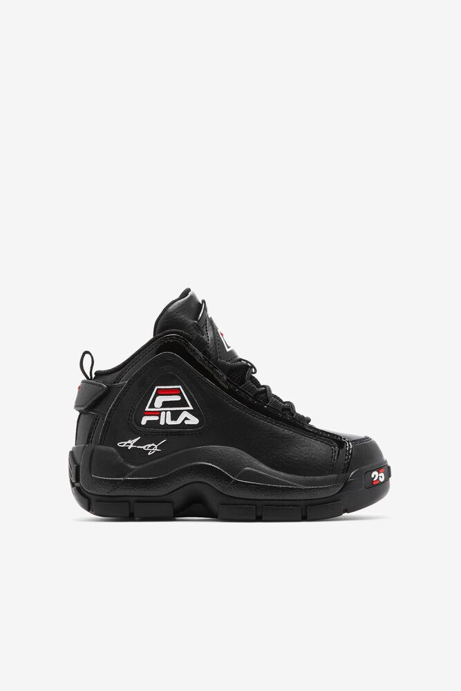 Fila Grant Hill 2 25th Anniversary Edition Black Sneakers Kids - NZ 35769-LGZJ